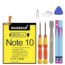 MAXBEAR Galaxy Note 10 Battery, (Upgraded) 3800mAh