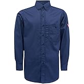 TICOMELA FR Shirt for Men Flame Resistant Shirts 6.5oz Light Weight Plaid Men's Fire Retardant Shirts