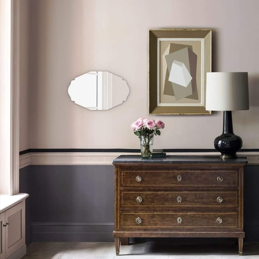 Amazon Com Backgroundturnover Creative Retro Design 3d Acrylic Decorative Wall Mirror Self Adhesive Room Decoration Mirror Wall Stickers Cosmetic Mirror Wall Mounted M014 Home Kitchen