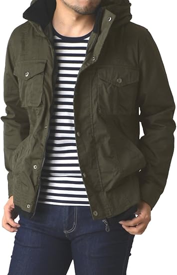 Amazon リミテッドセレクト Limited Select M65 ミリタリージャケット メンズ ボリュームネック R3k 0744 Ll C カーキ 36 コート ジャケット 通販