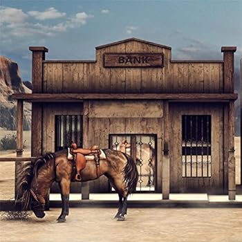 Amazon.com : LFEEY 7x5ft Polyester Wild West Wooden Bank