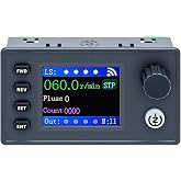 Ransanx Stepper Motor Controller, DC 12-24V, 20 Modes, Modbus Driver Compatible with Nema 17 23 34, CNC, PLC