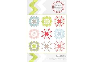THIMBLE BLOSSOMS Swoon Quilt Pattern, Fat Quarter Friendly, 24 Inch Blocks, 80 Inch Square Finished Size