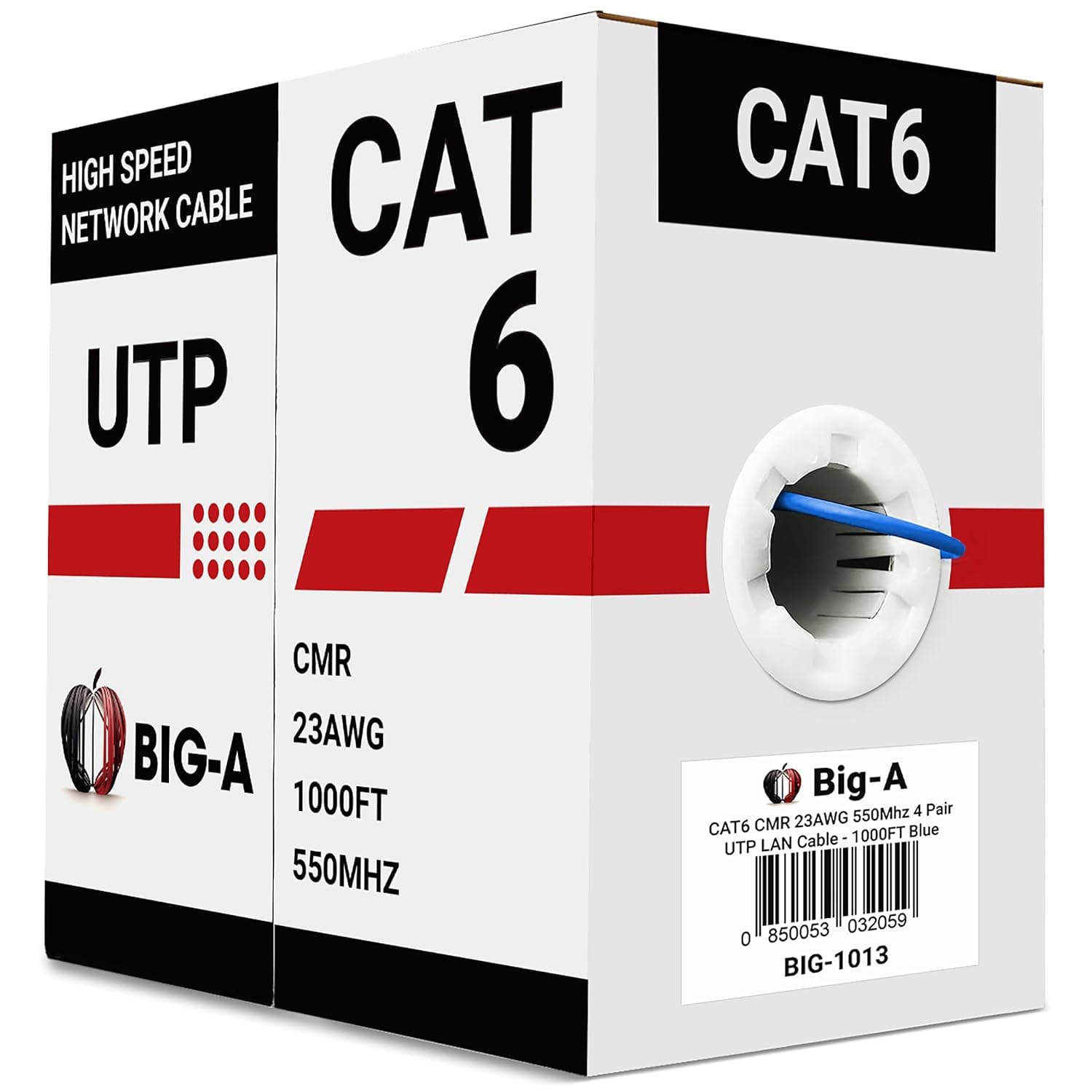 Mua Bulk Cat6 Cable 1000ft 23AWG Solid 4 Pair, Cat 6 Cable