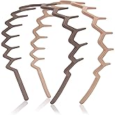 Dresyu Zig Zag Headbands for Women Men Non-slip Plastic Hairbands Shark Teeth Hair Comb Wavy Headband Hair Hoop for Workout Washaing Face