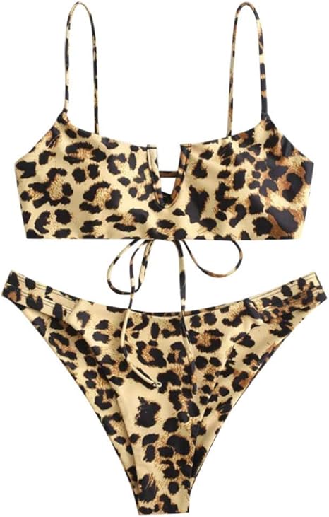 STaemin Traje de baño de Bikini Dividido para Damas Europeas y