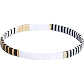 C·QUAN CHI Colorful TILA Stackable Strand Bracelets Handmade Friendship Bracelet Bangle TILA Stretch Bracelets for Women