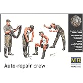 Master Box WWII German Auto-Repair Crew (4) Figure Model Building Kits (1:35 Scale)
