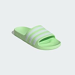 adidas Unisex Adilette Aqua Slide Sandal, Green