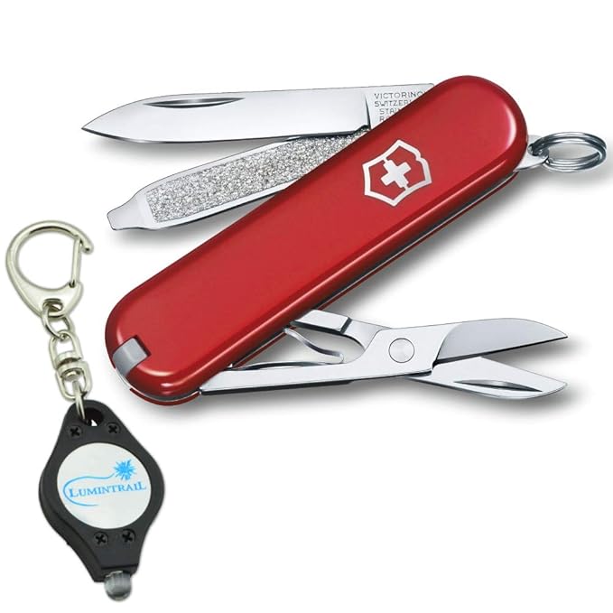 Victorinox Swiss Army Classic SD Folding Pocket Knife with Lumintrail