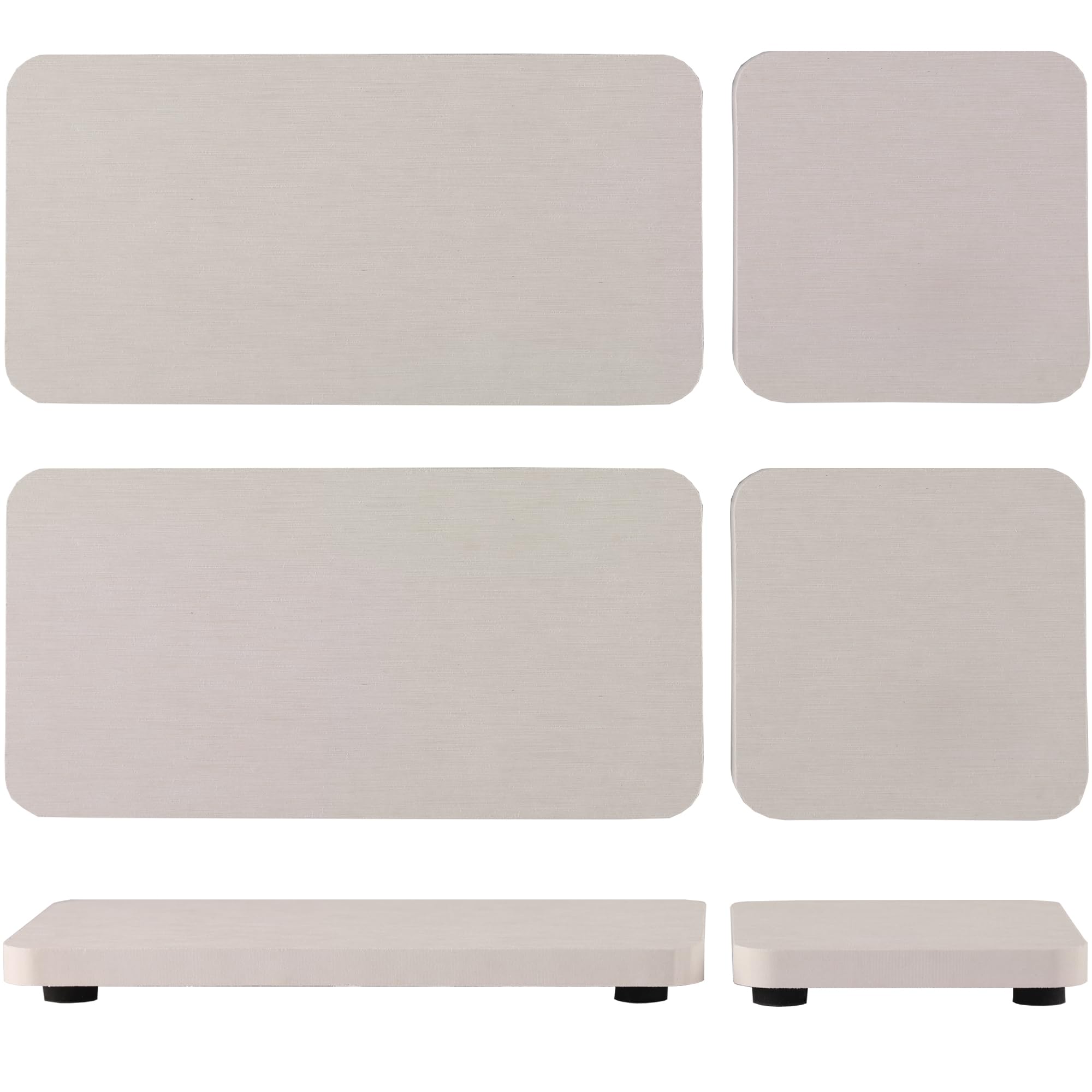 NiuYichee Set of 4 Water Absorbent Diatomite Coasters, Diatomaceous Earth Kitchen Soap Dish, Bathroom Trays, Water Absorbing Stone Used for Hand Soaps & Plants & Toiletries in The Modern Home