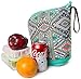 Cooler Lunch Bag Neoprene Wall Insulated Canvas Tote Thermal Leekproof Hot and Cold Zip Closure Lunch Box with Strap for Women, Men, and Kids - Powers Green