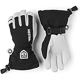 Hestra Army Leather Heli Ski Junior Glove (Youth 4-13yrs) | Waterproof, Insulated Classic 5-Finger Leather Kids Gloves for Winter, Skiing & Playing in The Snow