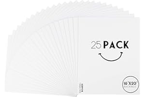 Golden State Art, Pack of 25 16x20 Backing Boards