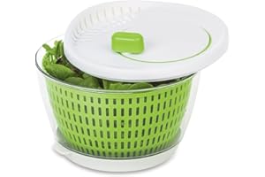 Starfrit Salad Spinner 3.3L Capacity - Removable Base for 2 Ways to Use - in Sink or on Countertop - Basket Doubles as Coland