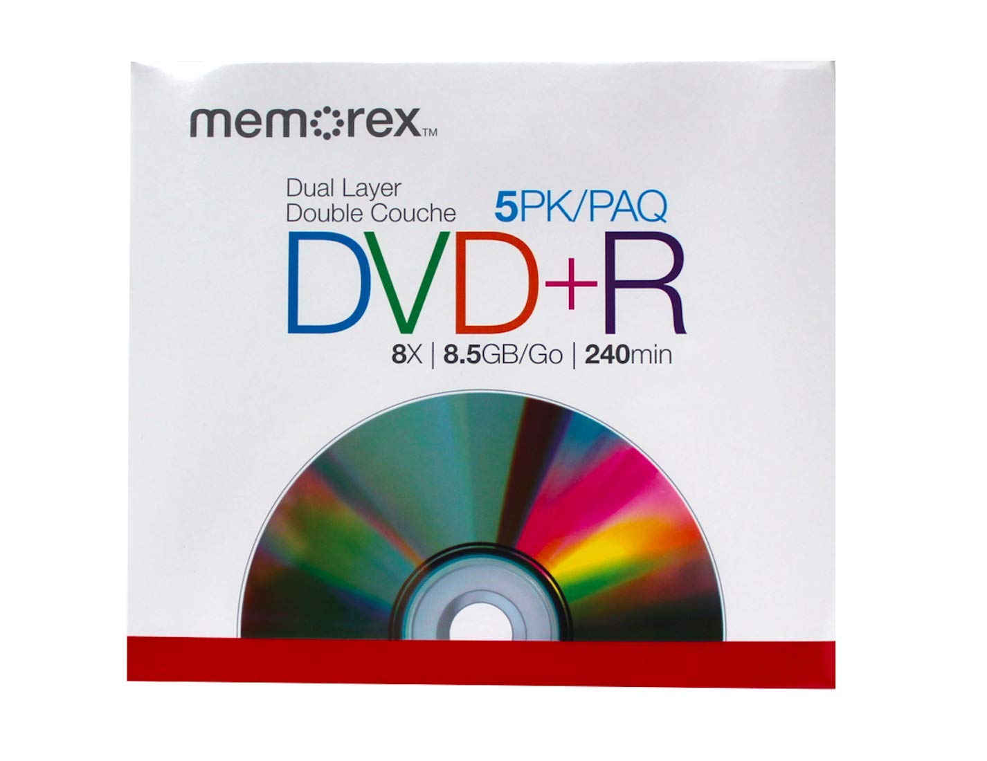 Memorex 8.5GB 8X Double Layer DVD+R (5 Pack)