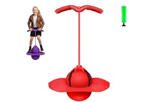 2026 Balance Jumping Ball, Pogo Jumper with Handle & Pump - Non-Slip Bounce Board for Kids Adults, Perfect Coordination