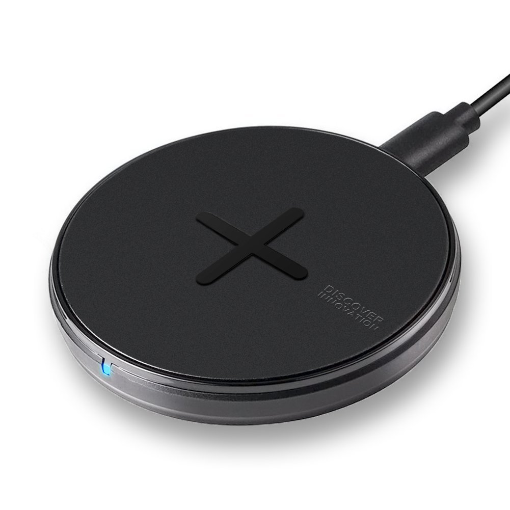 Nillkin Wireless Fast Charger Qi Wireless Charging Pad 10W Mini Ultra Compact Compatible iPhone X/iPhone 9/iPhone 8/ Samsung Galaxy s9/S9 Plus/S8/S8 Plus Up 80% Charge Conversion