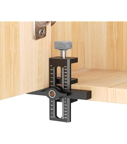 thumbnail image 2 of Cabinet Mounting Positioner Cabinet Door Installation Jig - Aluminum Alloy Positioning Tool For Hinge And Door Mounting Woodworking Door Mounting Tool 2 of 13