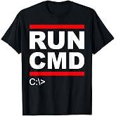 Admins Programmers Run CMD T-Shirt