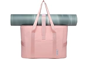 MYQ MOYAQI MOYAQI Yoga Tote Bag for Women, Large Shoulder Bag with Yoga Mat strap for Gym,Work,Travel,School, Beach,Business