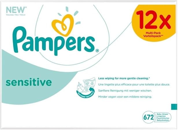 pampers sensitive wipes 12 pack