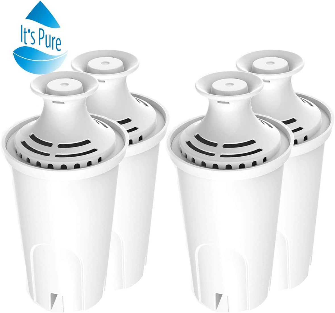 Standard Water Filter Replacement for Brita Pitchers Dispensers 4 Packs: Kitchen & Dining