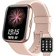 RERE ASW2 Smart Watch (Answer/Make Call), Alexa Built-in, 1.69" Fitness Tracker with 60 Sports Mode, Heart Rate, Blood Oxygen, Sleep Monitor, Fit for Android and iPhone, IP68 Waterproof, Pink