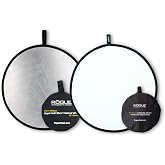 Rogue 32" Silver Reflector + Rogue 32" Diffuser | a softer more diffuse light than shiny silver reflectors