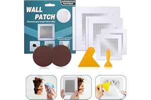 Tahikem 6 Pcs Drywall Repair Patch, 4" 6" 8" Two of Each Wall Patch Repair Kit, Self Adhesive Wall Mesh Repair, Large Hole Patch for Drywall, Sheet Rock Patch, Aluminum Metal Sheetrock Ceiling Patch