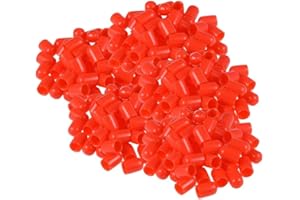 OLOEY 200pcs 6mm Screw Thread Protectors Rubber Round End Cap Cover Flexible Tube Caps Tubing Tip