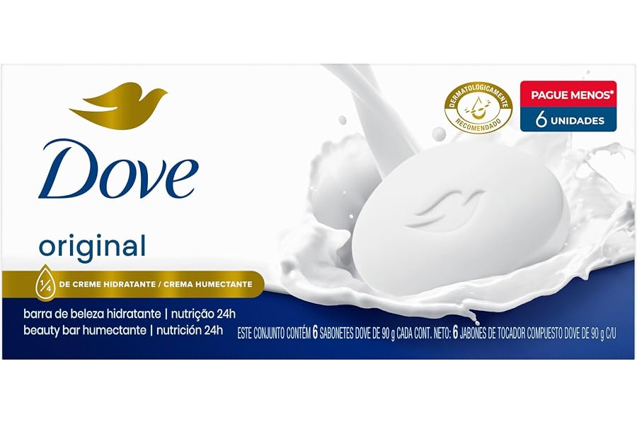 Dove Sabonete em Barra Original 90g 6 Unidades