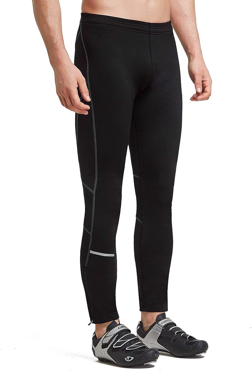 BALEAF Men's Thermal Running Tights Athletic Cycling Pants Fleece Cold Weather Outdoor Bike : Clothing