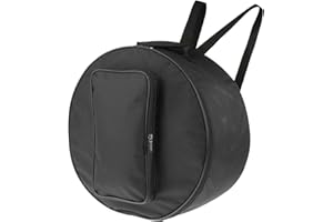 Newmind Black Snare Drum Bag Cover Shoulder Bag with Shoulder Strap, Outside Pockets