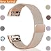 GEAK Fitbit Charge 2 Band Metal Magnetic Milanese Stainless Steel Replacement Accessories for Fitbit Charge 2 Large Rose Gold