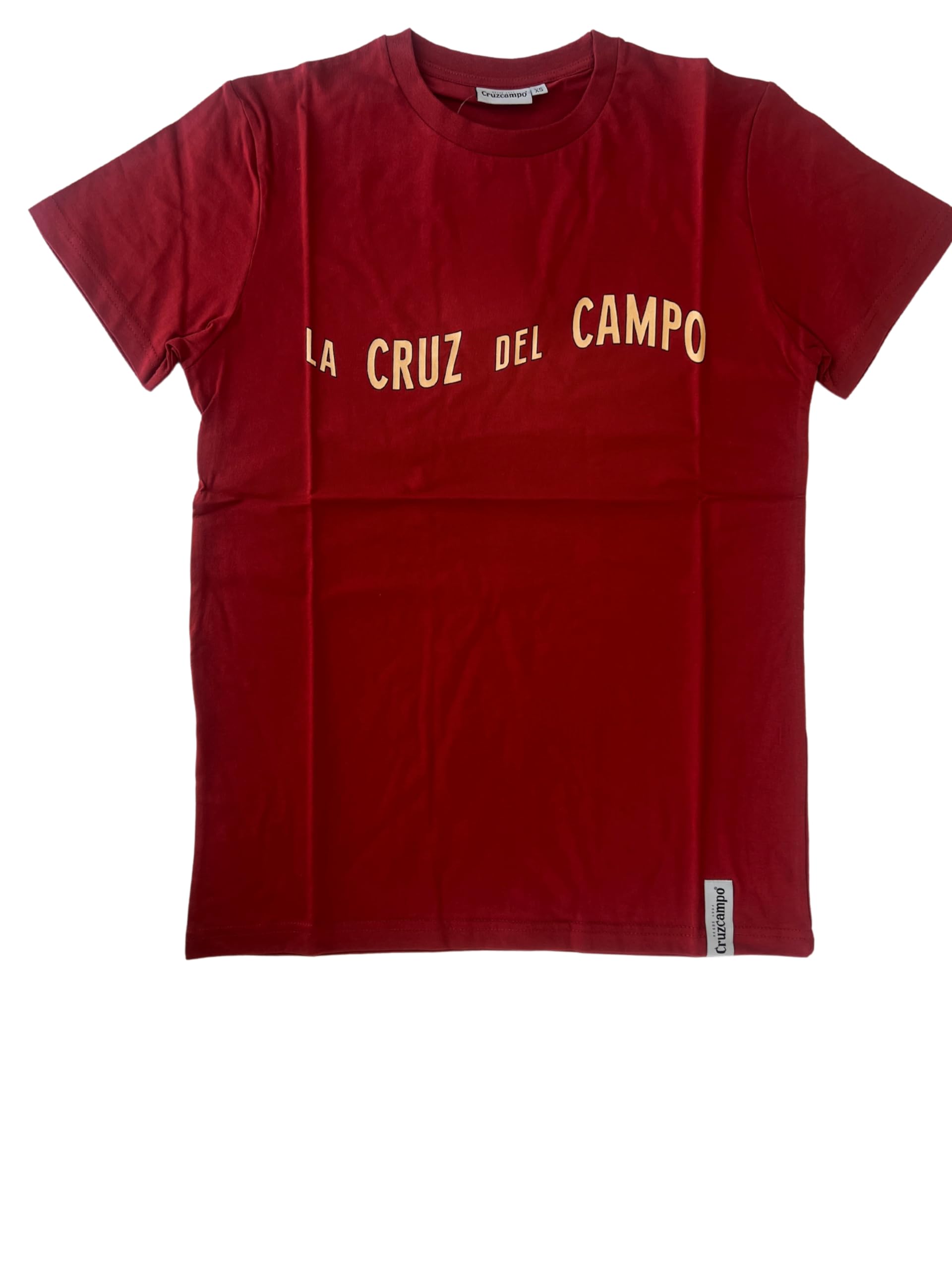 Cruzcampo Elegant T-Shirt, mens, T-Shirt, 0634438341581, red, XS