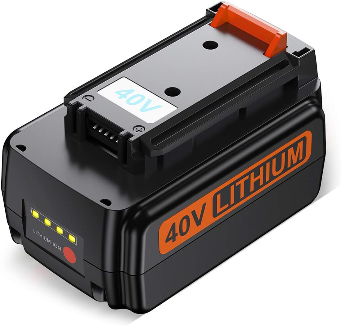 3000mAh LBX2040 Battery for Black and Decker 40V Battery LBXR2036 LBXR36 LST540 LCS1240 LBX1540 LST136W Black& Decker 40-Volt Lithium Replacement Battery
