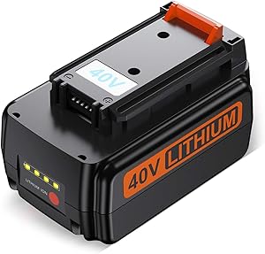 3000mAh LBX2040 Battery for Black and Decker 40V Battery LBXR2036 LBXR36 LST540 LCS1240 LBX1540 LST136W Black& Decker 40-Volt Lithium Replacement Battery