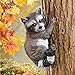 Collections Etc Racoon Sculpture Tree Hugger Outdoor Garden Décor, Yard Art