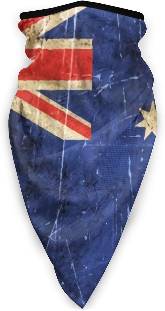 Vintage Scratched Australian Flag Neck Cover Bandanas Single Pack