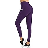 Fengbay High Waist Yoga Pants, Pocket Yoga Pants Tummy Control Workout Running 4 Way Stretch Yoga Leggings