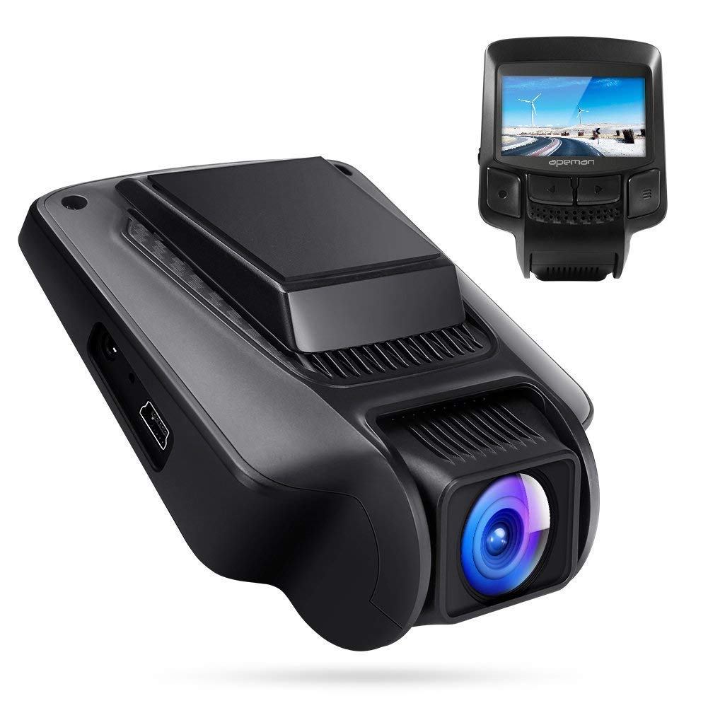 APEMAN Dash Cam FHD 1080P WiFi Car Dashboard Camera DVR 170° Wide Angle Lens 2.45" IPS LCD Advanced Sensor Super Night Vision WDR, Loop Recording, Motion Detection, G-Sensor, Parking Monitor