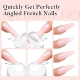 AIMEILI French Tip Nail Stamp 4Pcs Jelly Stamper Kit Double-Headed view 3