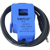 Current Transformer ZCZQC Blue SCT-013 0-100A Non-invasive AC Current Sensor Split-Core Clamp Open-Close Current Transformer