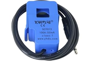 Current Transformer ZCZQC Blue SCT-013 0-100A Non-invasive AC Current Sensor Split-Core Clamp Open-Close Current Transformer