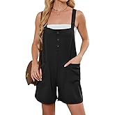 VUTRU Womens Summer Casual Rompers Adjustable Shorts Overalls Loose Jumpsuits Summer Outfits With Pockets