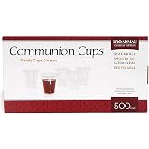 Broadman Plastic, Disposable, Recyclable Communion Cups, 500 Count