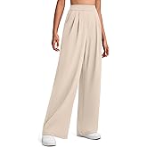 G4Free ShiftReady Women's Wide Leg Dress Yoga Pants with Pockets Dressy Casual Slacks High Waist Work Trousers