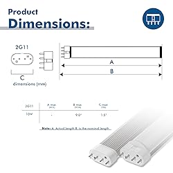 9 in. 2G11 Base 4 Pin Type A Plug & Play LED
