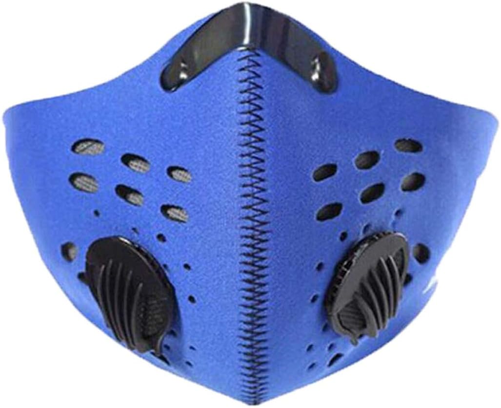 Dustproof Mask, Anti Pollution Face Mask with PM2.5 Activated Carbon Filters Breathable Protective Sports Masks for Running Cycling Outdoor Activities
